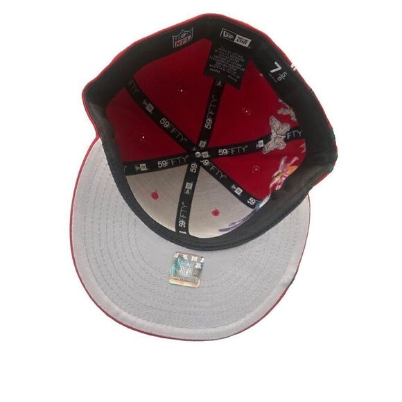 New Era San Francisco 49ers Bloom 59FIFTY Fitted Hat Cap size 7 5/8 - Picture 4 of 4